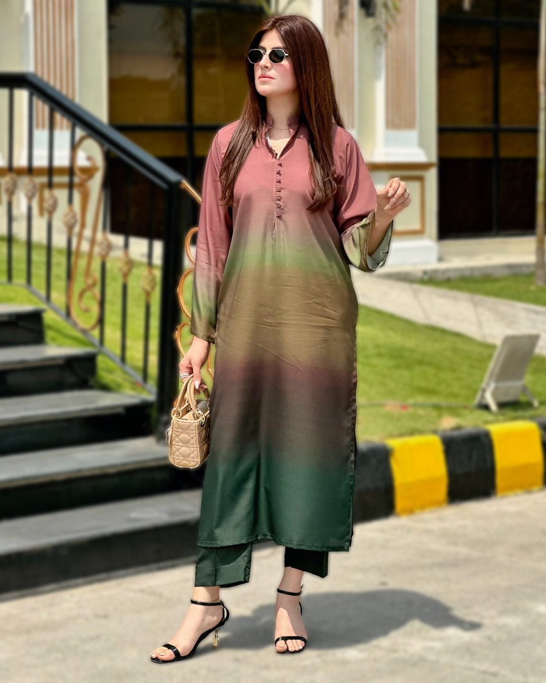 SF - 395 Premium Printed 2 Pc Stitched Suit