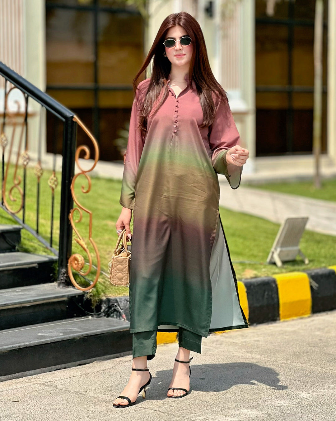 SF - 395 Premium Printed 2 Pc Stitched Suit