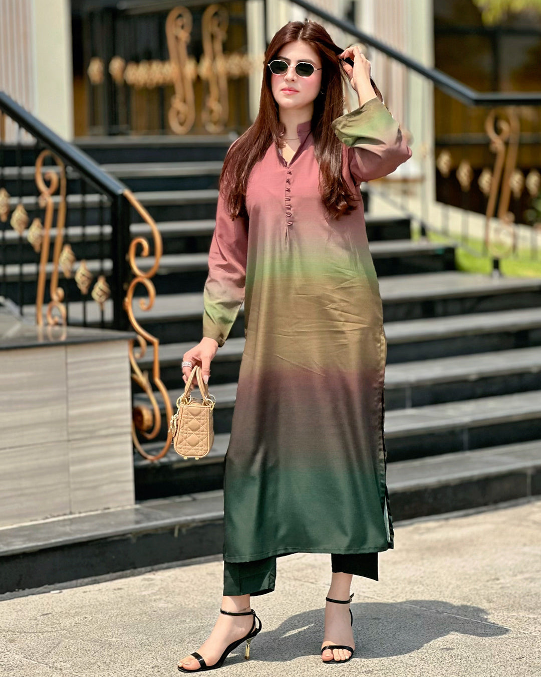 SF - 395 Premium Printed 2 Pc Stitched Suit