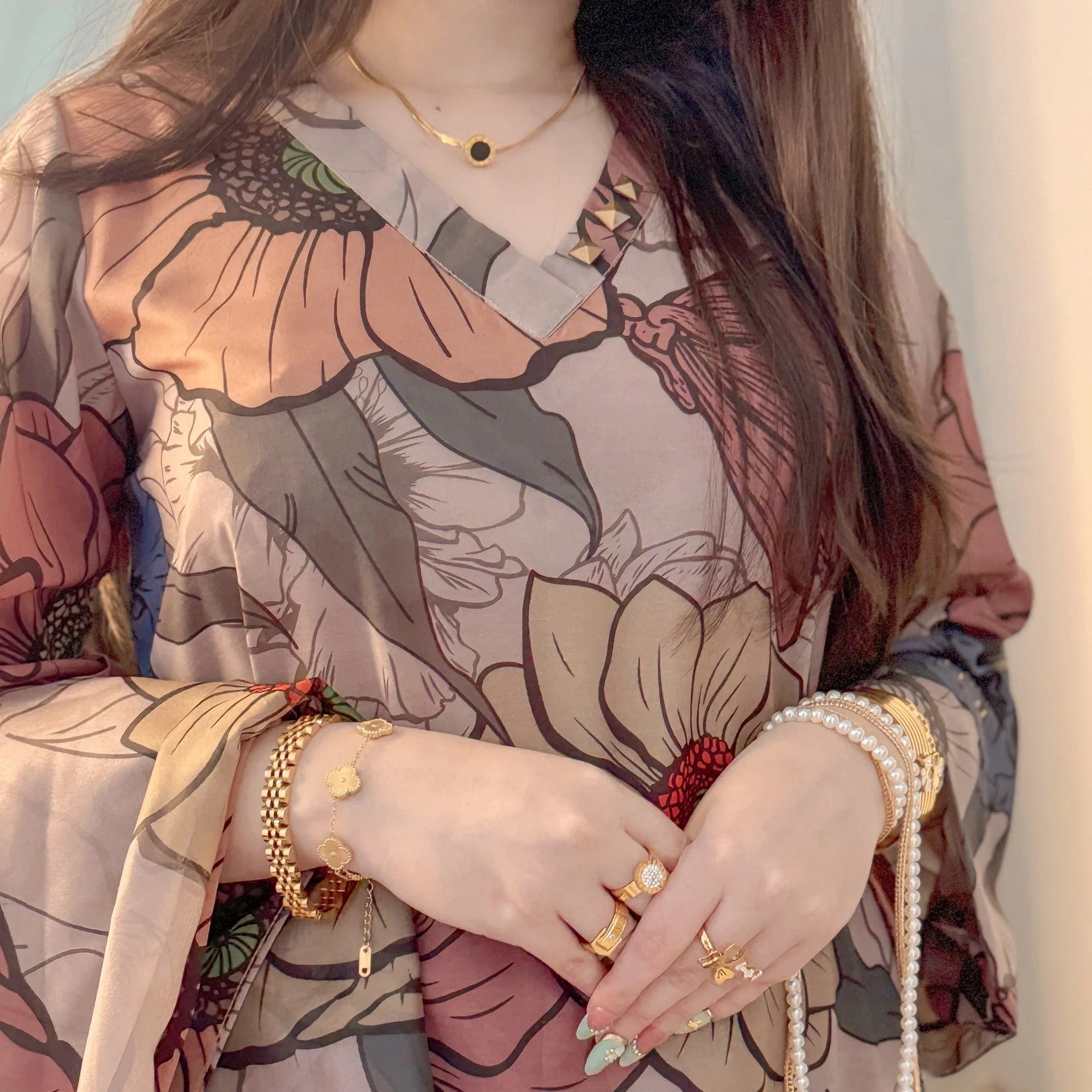 SF - 398 Premium Printed 3 Pc Stitched Suit