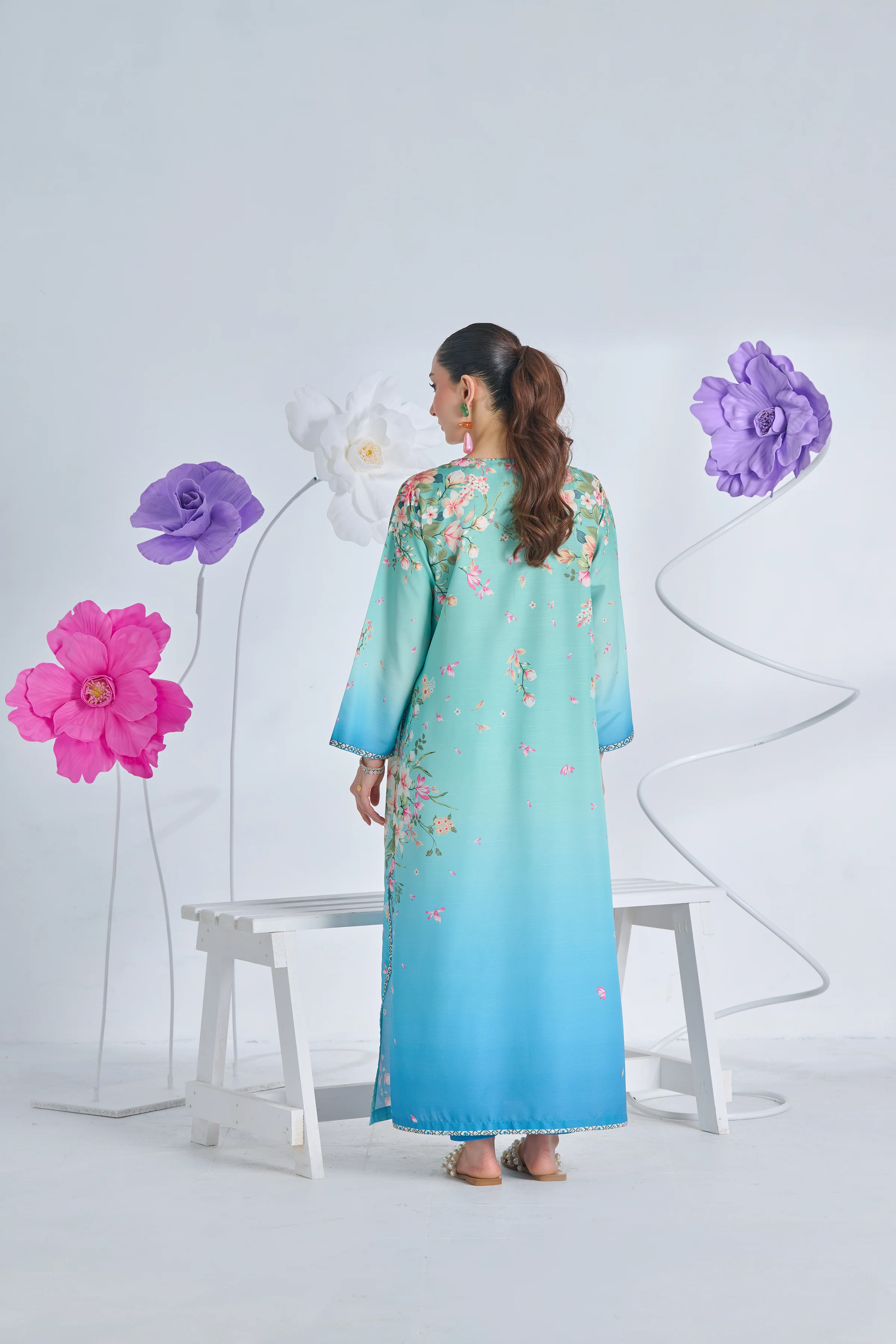 SF - 396 Premium Printed 2 Pc Stitched Suit